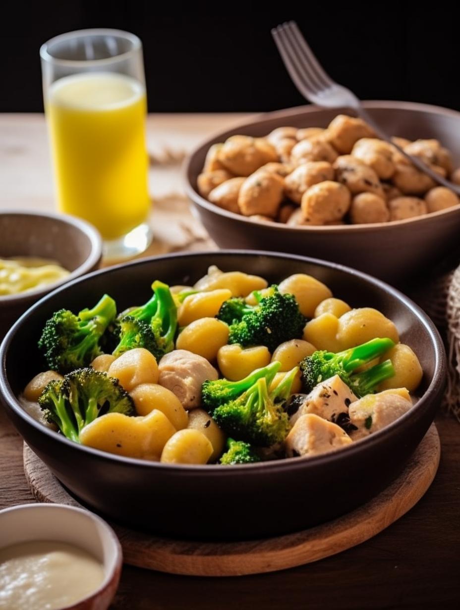 Velvety Lemon Chicken Gnocchi with Broccoli