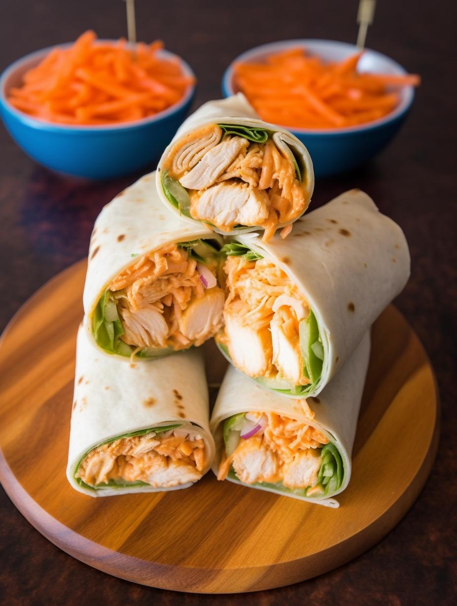 Zesty Buffalo Chicken Delight Wraps