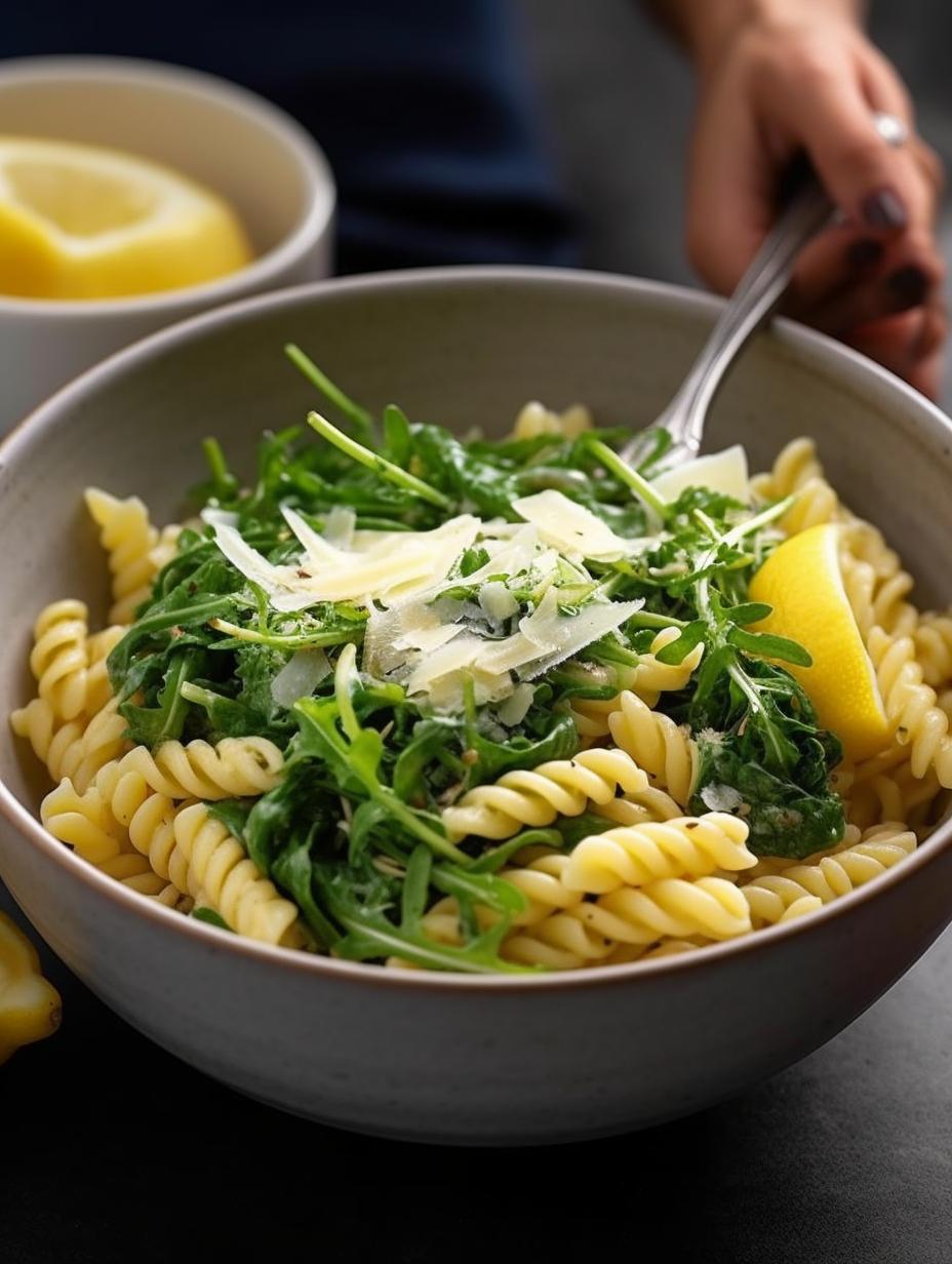 Zesty Lemon Arugula Gemelli