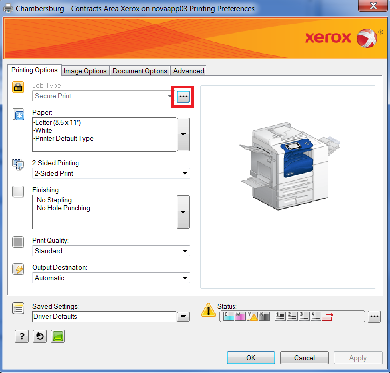 Xerox Secure Print PIN Diné Development Corporation