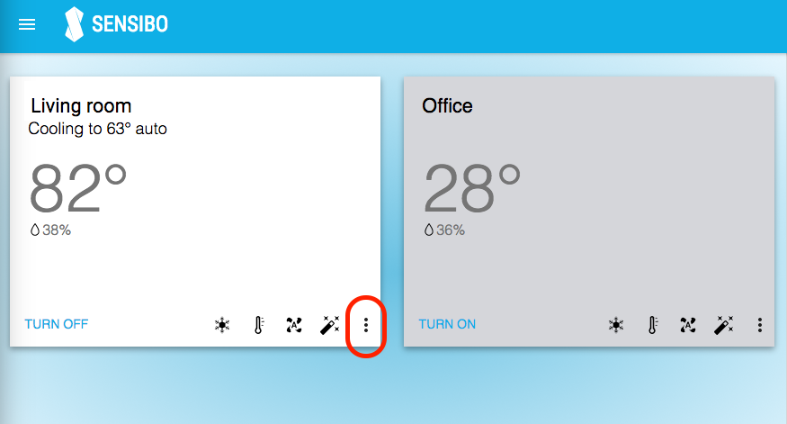 Climate React Options icon