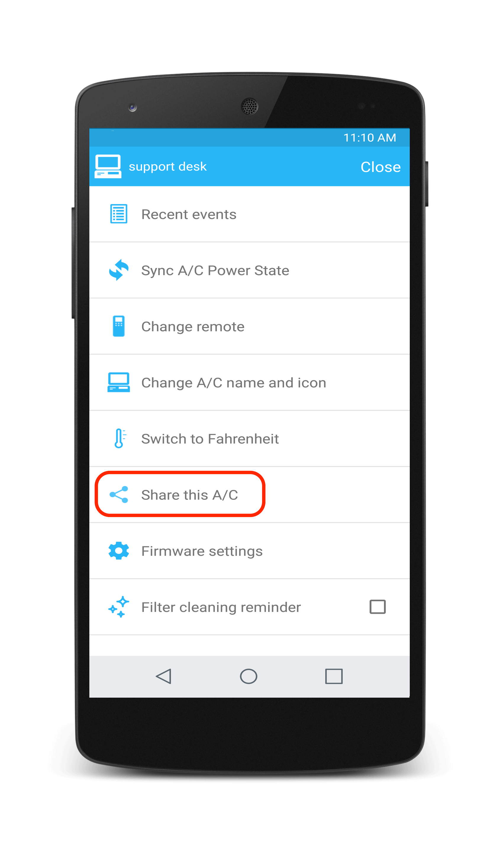 Sensibo Share device