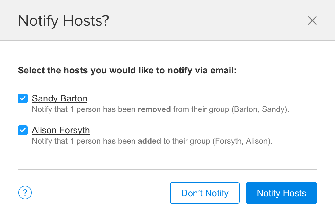 Notify Hosts