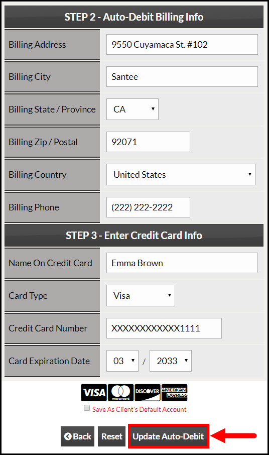 Auto-Debit Report Generator™: How do I [Edit] a scheduled auto-debit?