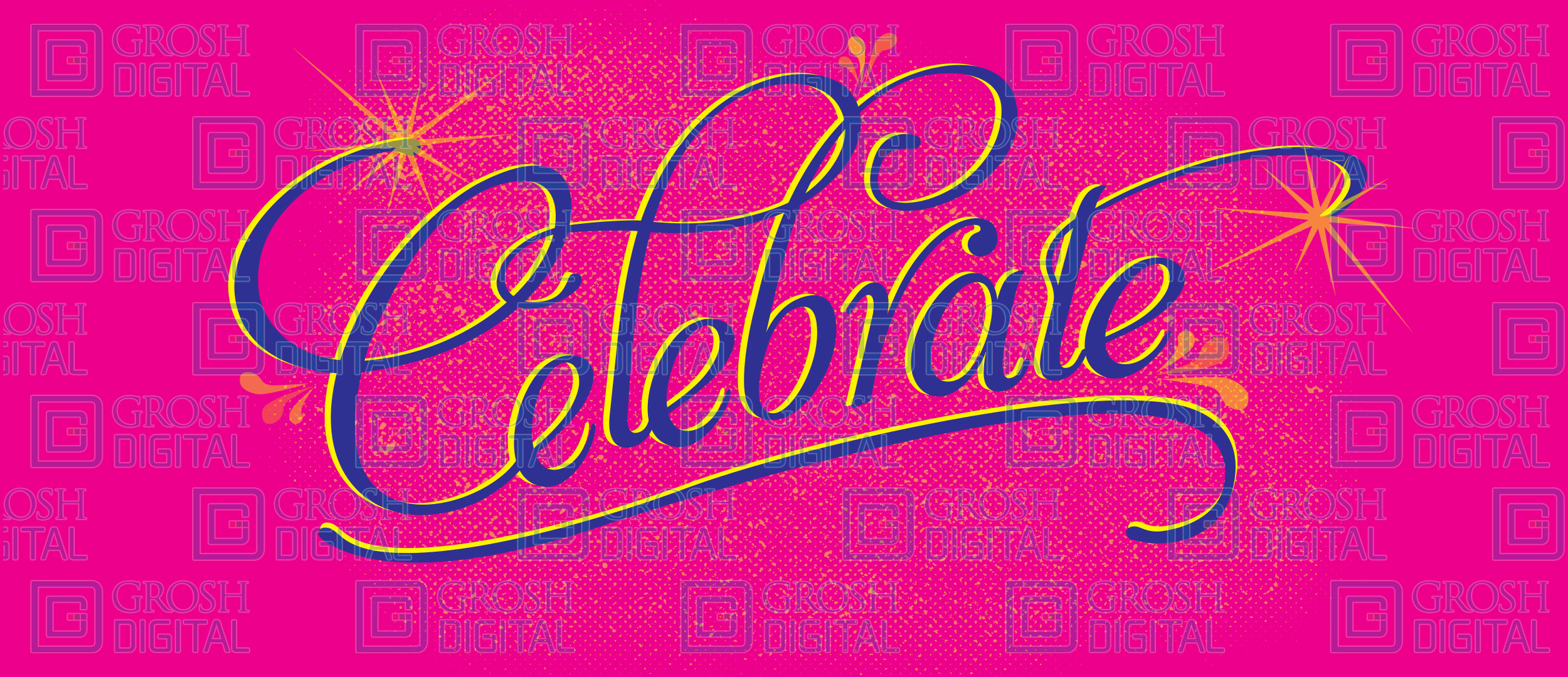 Celebrate Show Curtain Projected Backdrop for Celebration, Show Curtains