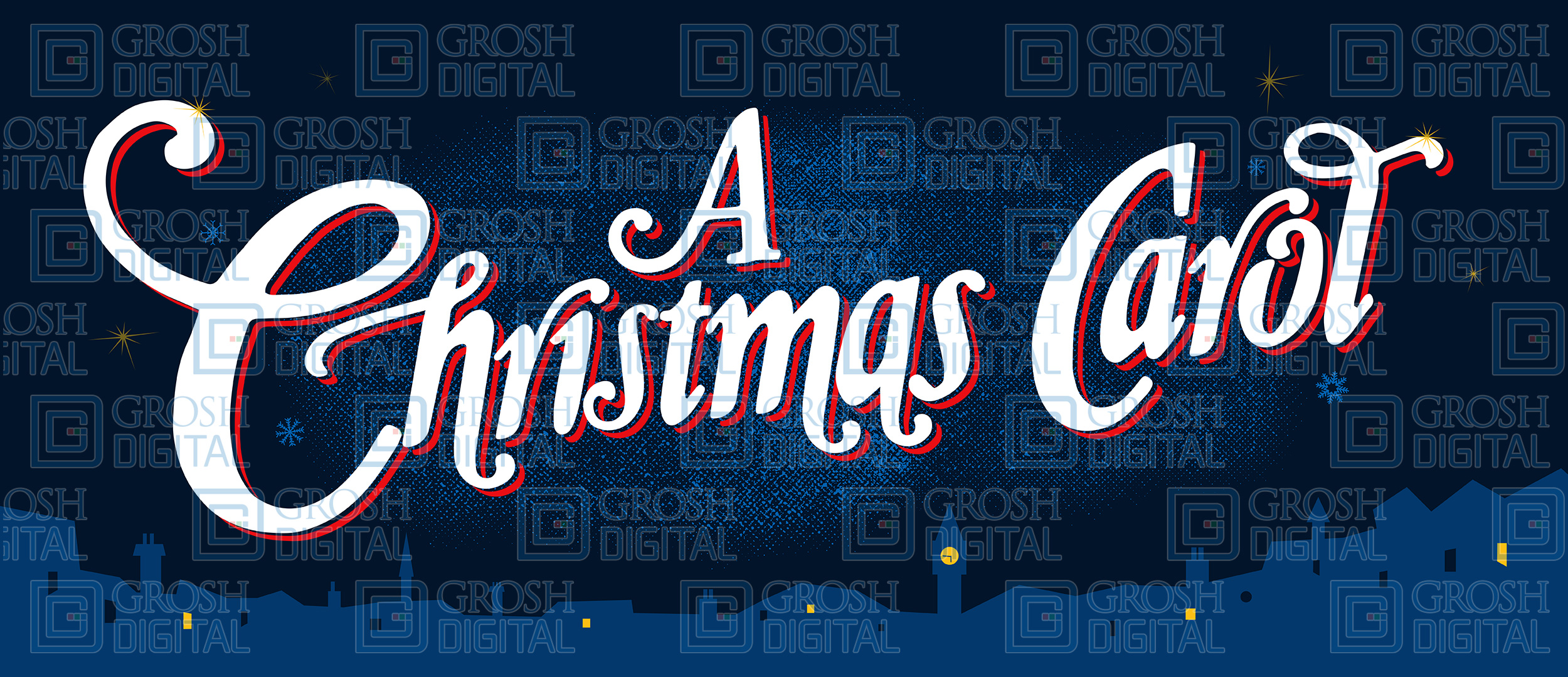 A Christmas Carol Show Curtain Projected Backdrop for A Christmas Carol, Show Curtains