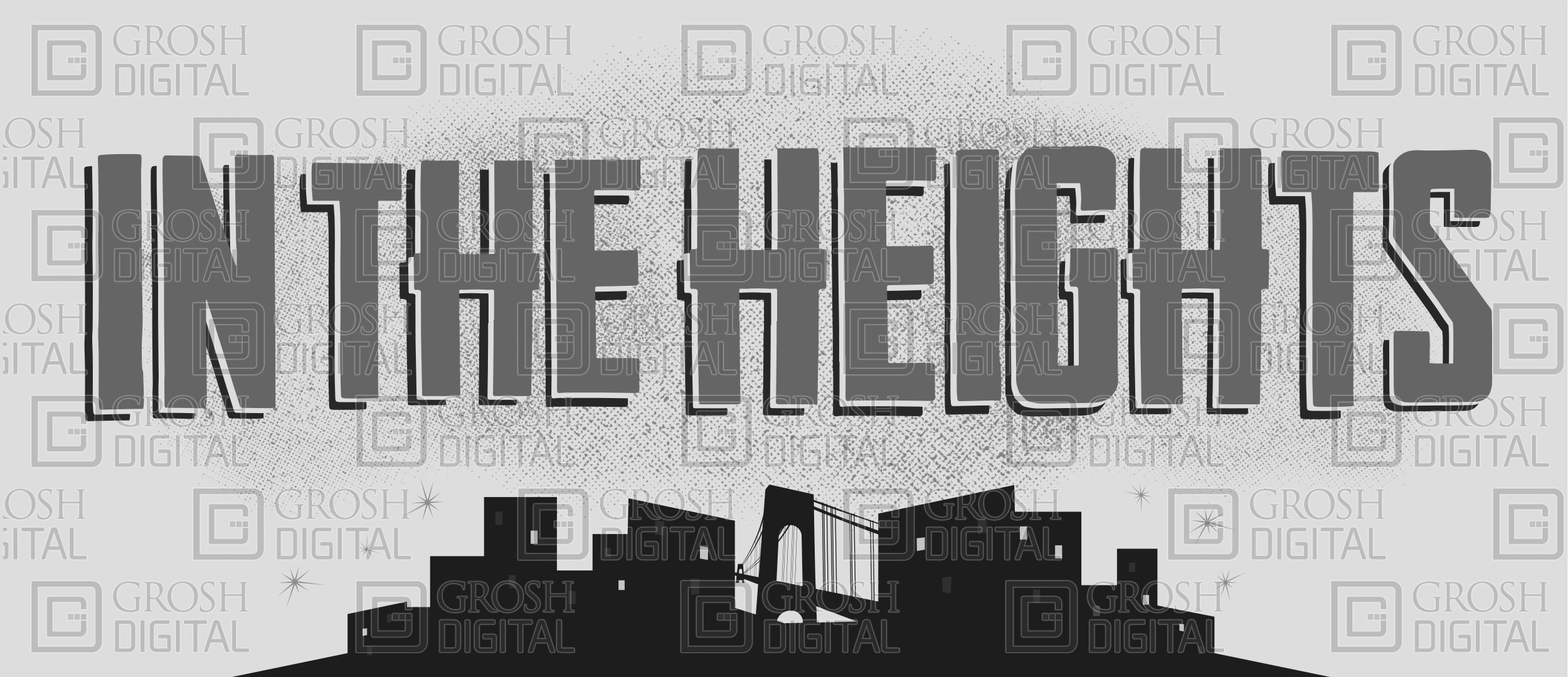 In the Heights Show Curtain Projected Backdrop for In the Heights, Show Curtains