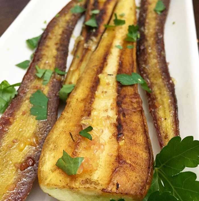 Want to make your other winter veggies taste even better? Add fresh parsley. Here are roasted carrots and parsnips garnished with fresh parsley and finger lime pearls.