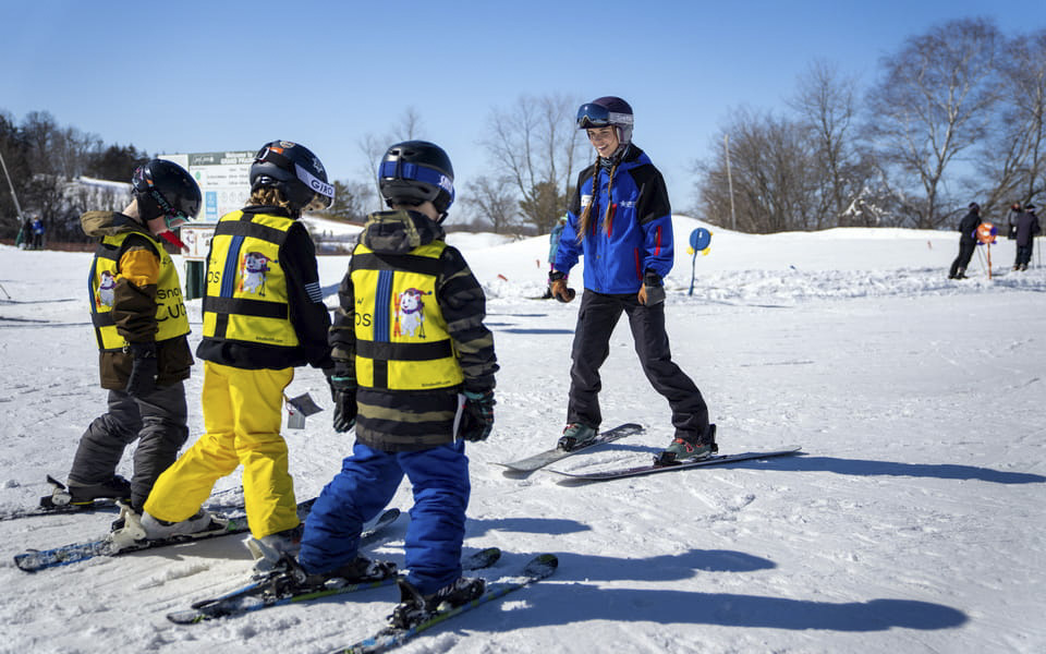 Group ski lesson
