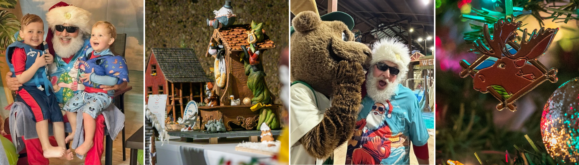 Collage of holiday photos at Timber Ridge