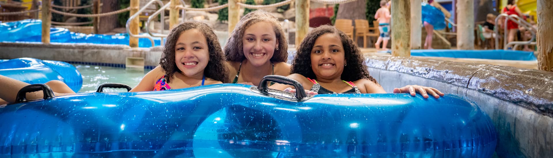 Three Girls in lazy river