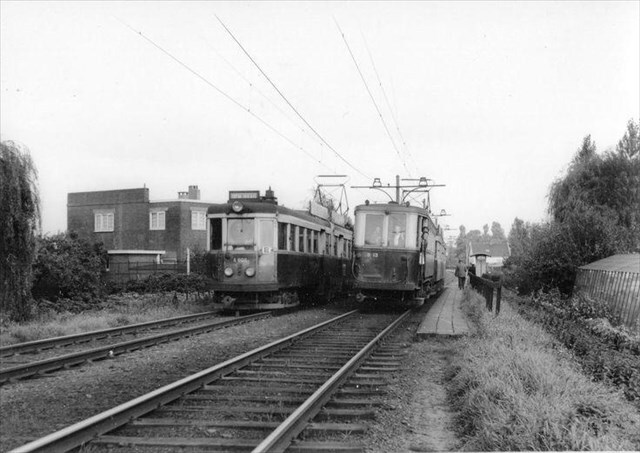 Historische foto van de halte