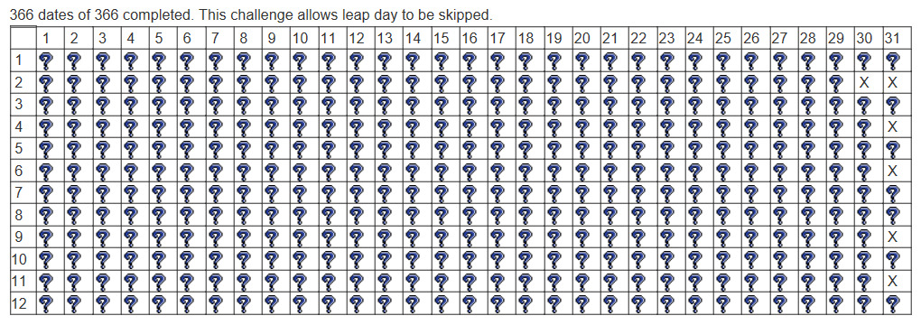 Mystery jaarkalender
