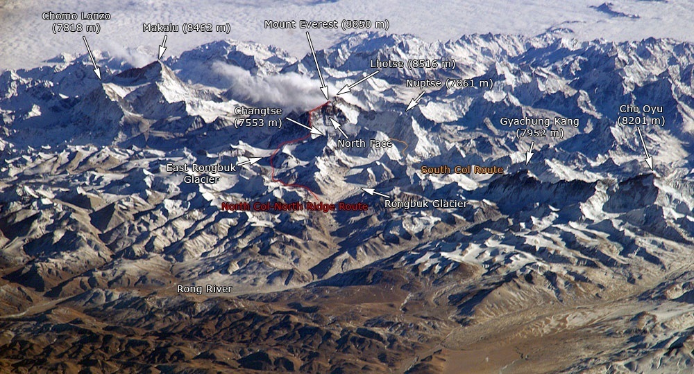 image: Mount Everest view from International Space Station