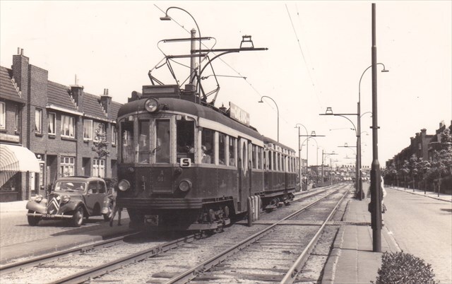 Historische foto van de halte