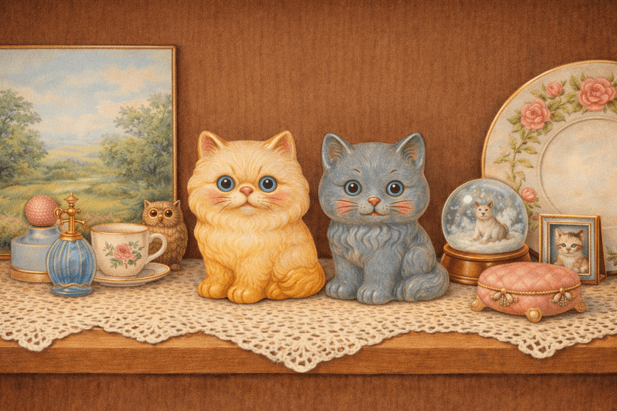 Cat figurines