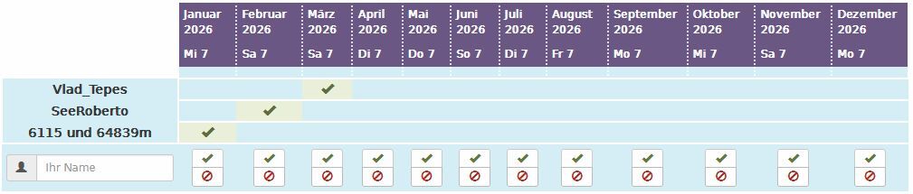 Terminplaner  GC-Stammtisch Darmstadt-Dieburg