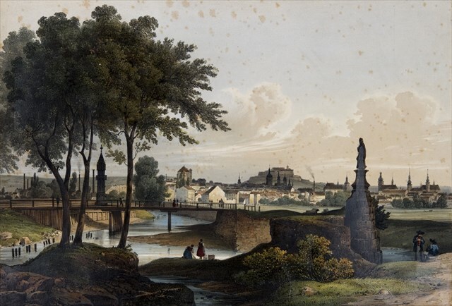 Zderadův sloup, 1850 (F. X. Sandmann)