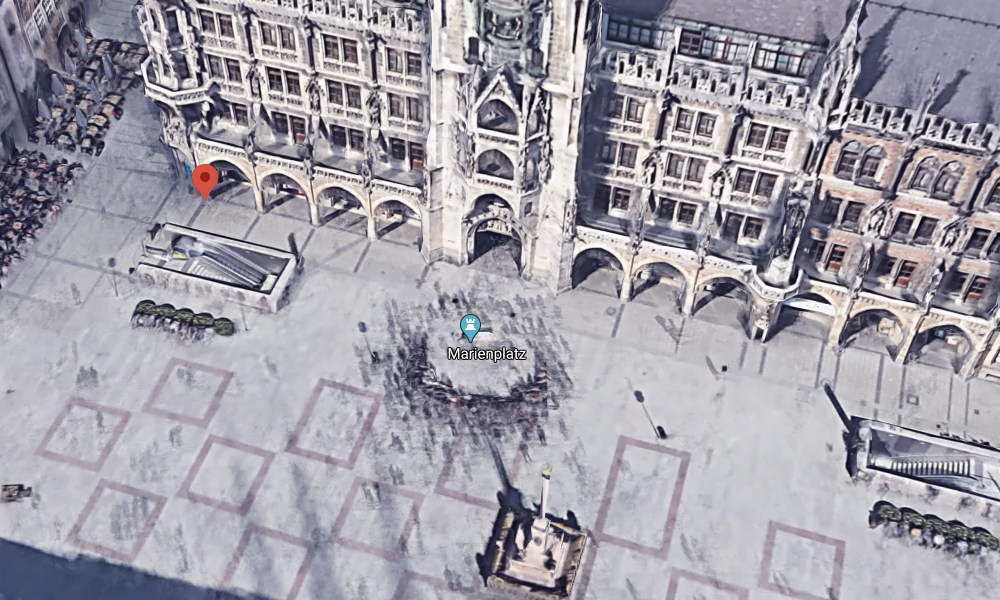 Marienplatz 3D view