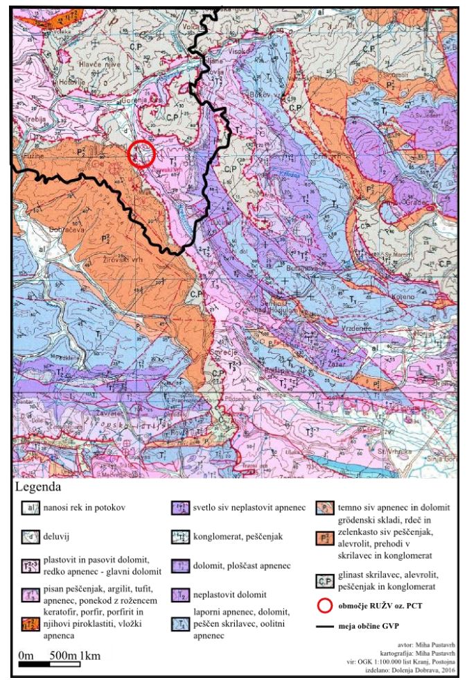 Slika 4: Geološka karta