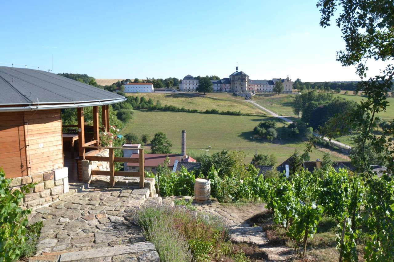 Pohled z vinice na Hospital