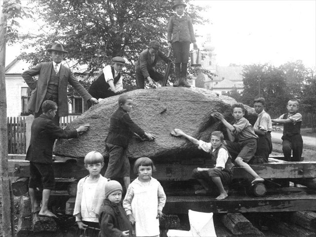 Balvan při očistě.