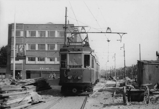 Historische foto van de halte