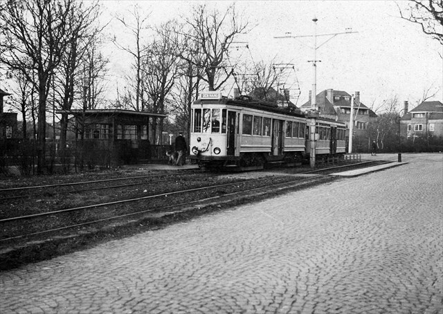 Historische foto van de halte