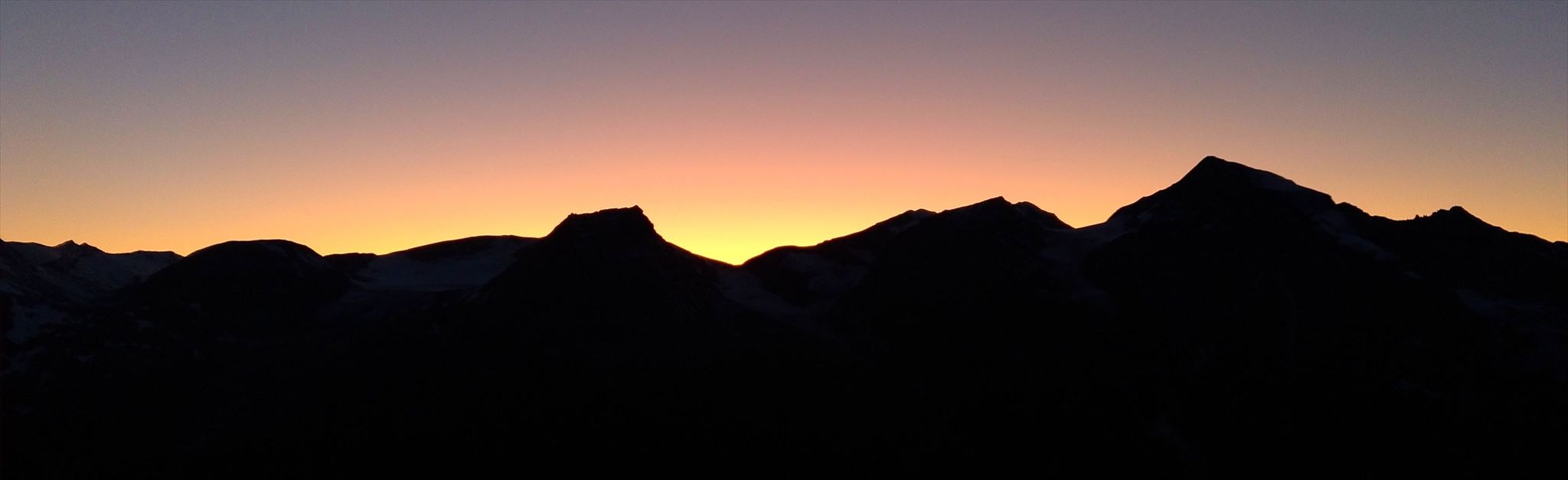 Sonnenuntergang auf der Edelweißspitze