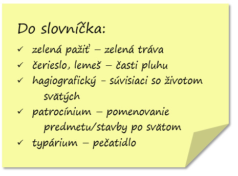 Do slovníčka