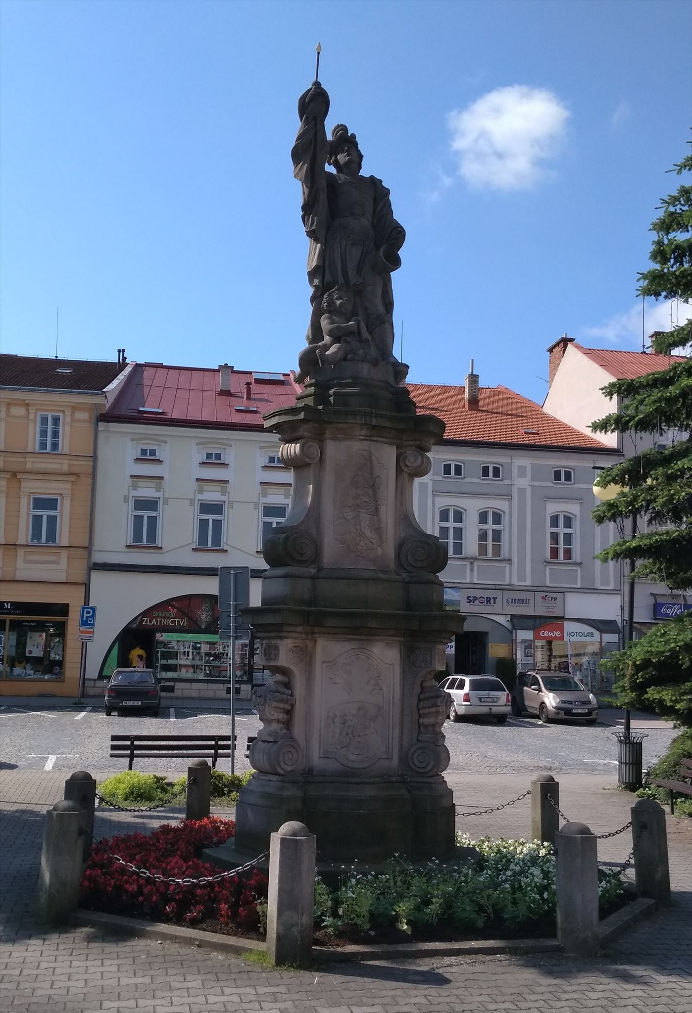 Socha sv. Floriána z roku 1901