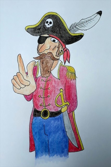 Captain Barnaby wagging his finger as he tells someone off
