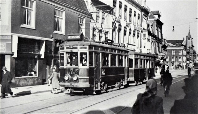 Historische foto van de halte