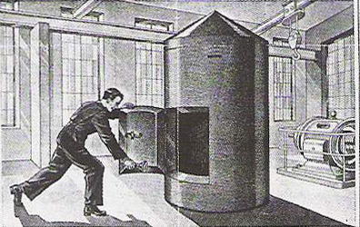 Ilustrace Einmannbunkeru z propagačních materiálů