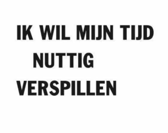 tijd verspillen