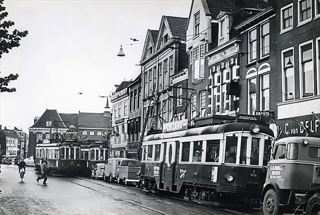 Historische foto van de halte