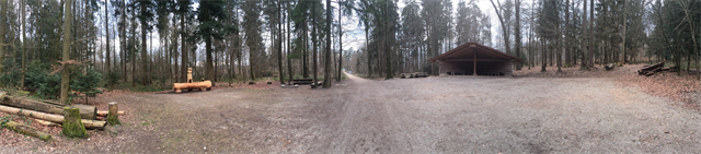 Hütte und Brätellandschaft