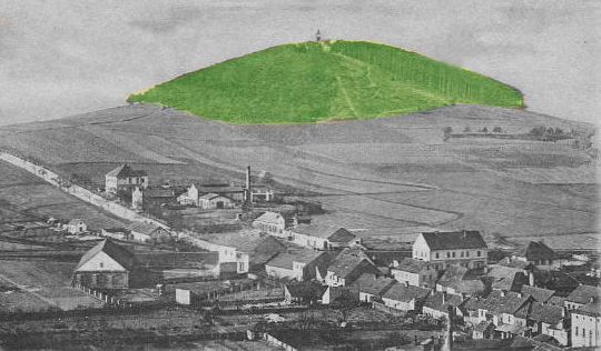 Historický pohled na Hůrku a Říšské předměstí, 1899