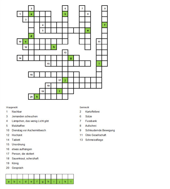 Kreuzworträtsel