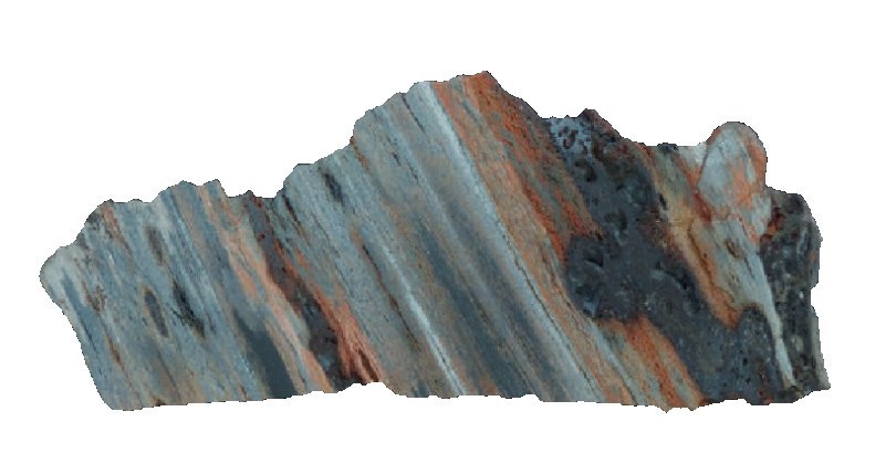 Clinker très partiellement fondu.