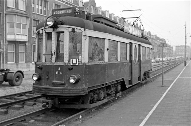 Historische foto van de halte