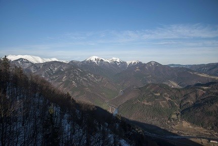 Výhľady z vyhliadky pri Kope 24.12.2014