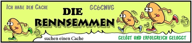 Die Rennsemmen suchen einen Cache