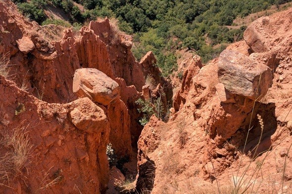Zemní pyramidy Bulharsko