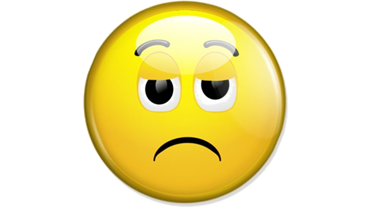 trauriges Smiley