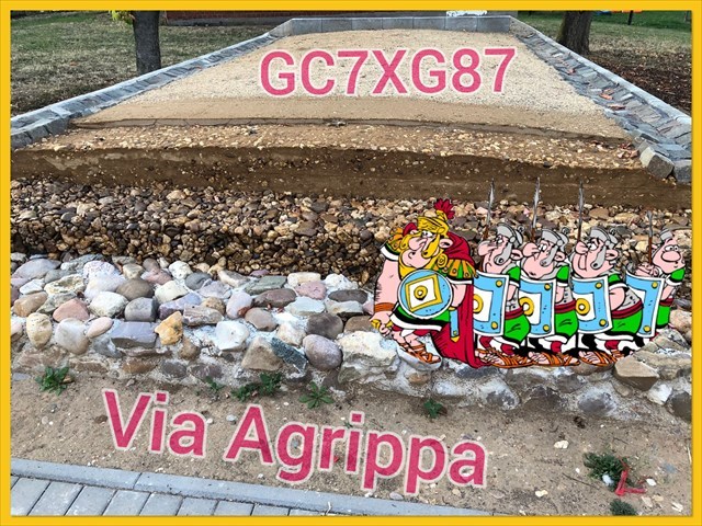 Banner: Abbildung der römischen Strase mit GC Code 