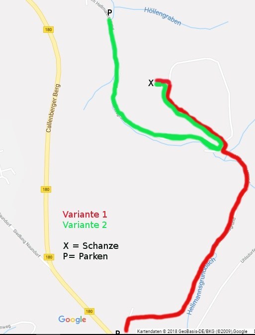 Auf den Wegen bleiben