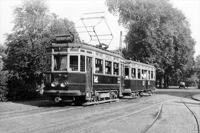 Historische foto van de halte