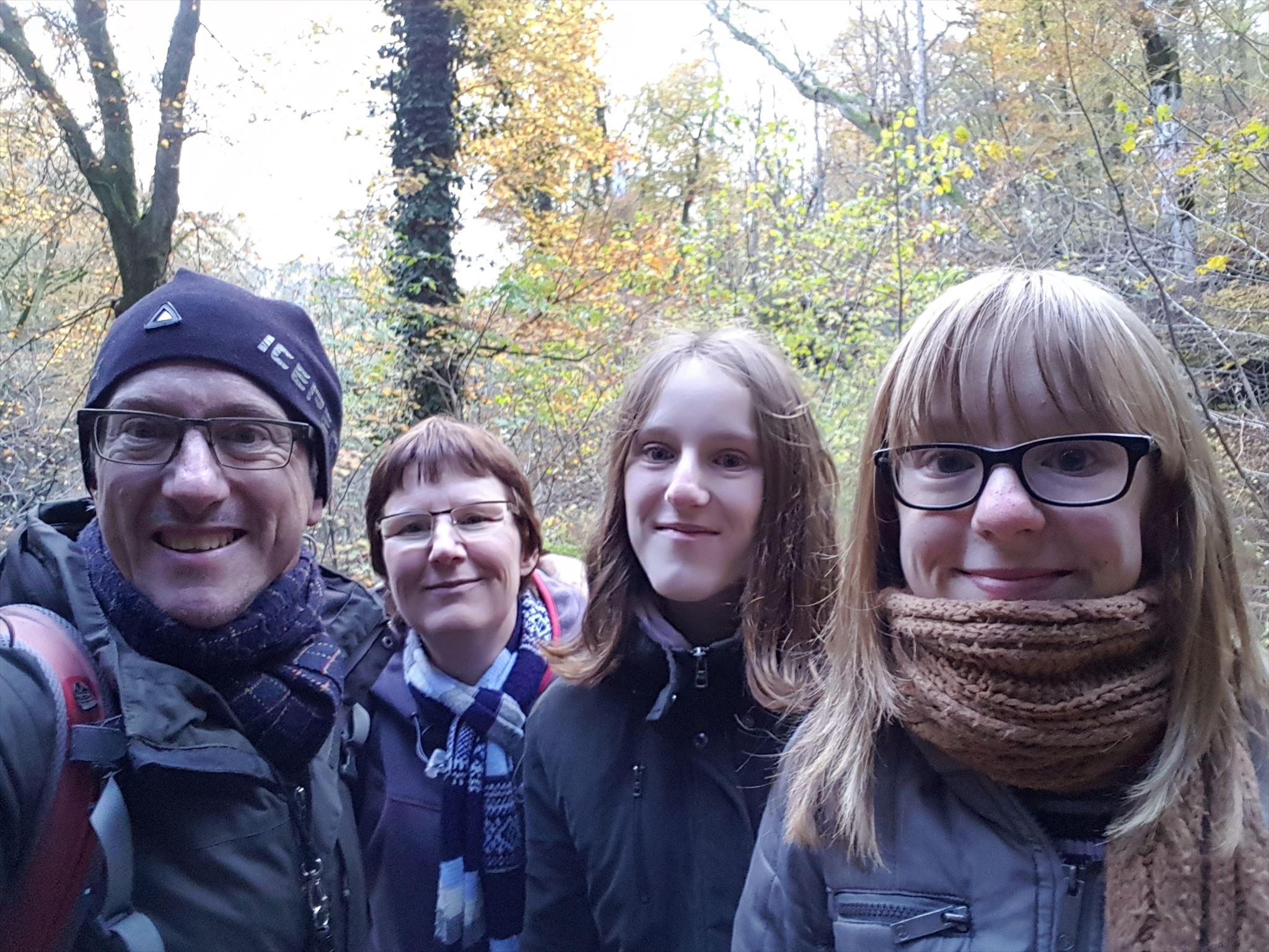 Team Lieven on the hike