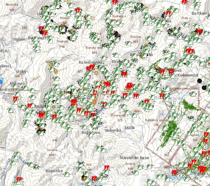 Banské diela v okolí Hodruše